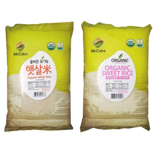 Vista 5 de McCabe Paquete de arroz orgánico de 12 libras (arroz blanco + 8 granos mixtos), certificado orgánico USDA y CCOF