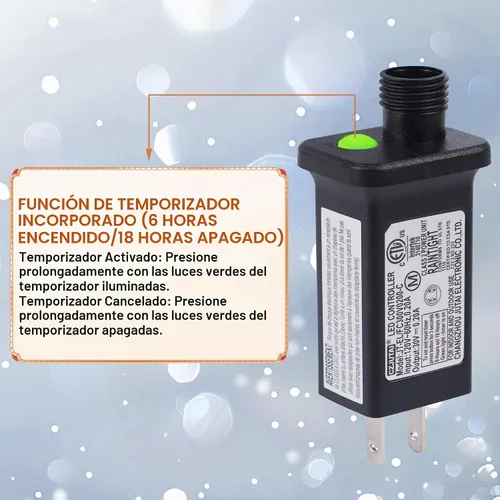 Vista 6 de WATERGLIDE - Extensión extralarga de 328 pies de luces de Halloween, 1000 luces LED para exteriores, luces de hada de alambre verde de PVC y cobre