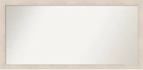 Vista 516 de Amanti Art Espejo personalizado, espejo de baño estrecho Alexandria White Wash, espejo de pared o espejo de tocador de baño sobre el fregadero