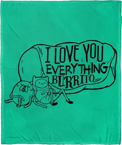 Vista 42 de Northwest Adventure Time - Manta de seda táctil, 50 x 60 pulgadas, Adventure Comic
