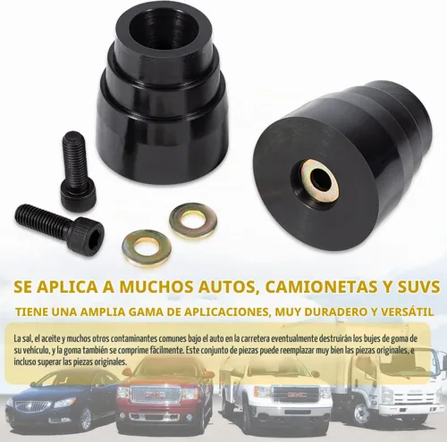 Vista 3 de 8.9104G Topes de parachoques traseros universales para automóviles, camiones y SUV, color negro