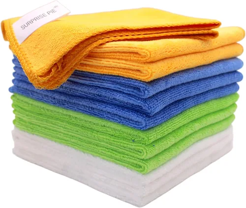 Vista 17 de Paños de limpieza de microfibra de alta calidad, ultra absorbentes, sin pelusas, para cocina, vidrio, cuidado del automóvil, acero inoxidable