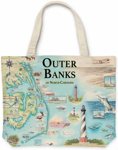 Vista 34 de Xplorer Maps Bolsa de lona con asas, bolsa de compras de comestibles de tela, bolsa reutilizable y ecológica, 100% algodón, lavable