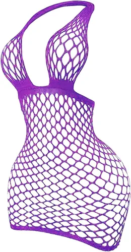 Vista 13 de SweatyRocks Vestido de lencería sexy de malla para mujer, lencería tipo Negro