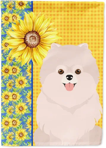 Vista 237 de Caroline's Treasures WDK5313GF Bandera de jardín con diseño de girasoles de verano, color negro y tostado, Airedale Terrier para buzón, bandera