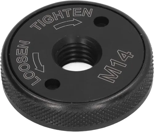 Vista 5 de Placa de presión de la amoladora, tuerca de brida de amoladora angular de bloqueo automático M14 40Cr 1.772 in para trabajar