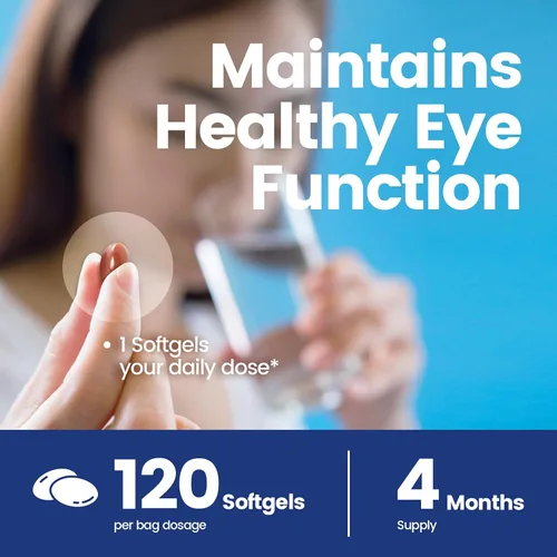 Vista 3 de VivoNu Suplemento de vitaminas oculares de luteína para la salud macular y ojo seco, contiene luteína, zinc, vitaminas C/E y zeaxantina para apoyar