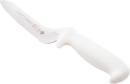 Vista 4 de Mundial Cuchillo sándwich de borde dentado Offset, blanco, 9 pulgadas