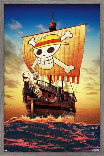Vista 11 de Trends International Netflix One Piece - Póster de pared de una hoja, 14.72 x 22.37 pulgadas, versión enmarcada de caoba