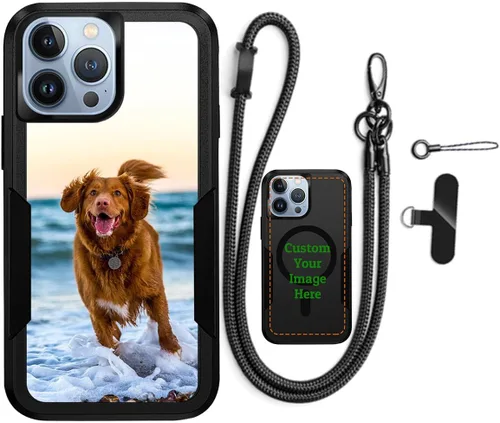 Vista 15 de Funda magnética personalizada para iPhone 13 Pro Max, personaliza tu propia imagen, texto, imagen, imagen, a prueba de golpes, funda Magsafe