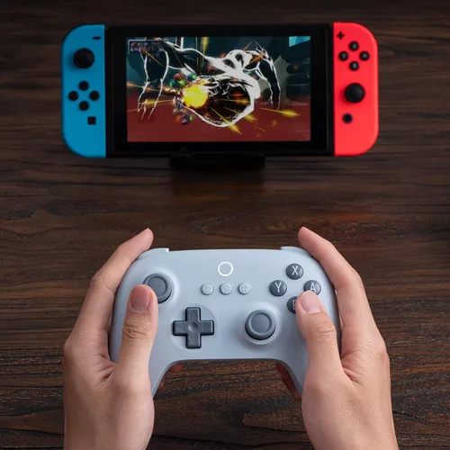 Vista 7 de 8Bitdo Ultimate C Bluetooth Controller for Switch with 6-axis Motion Control and Rumble Vibration (Blue)
