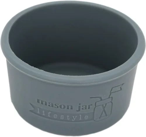 Vista 7 de Mason Jar Lifestyle - Fundas de silicona de boca ancha de 8 onzas para proteger tarros Kerr (multicolor americana)