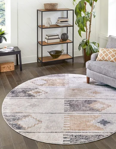 Vista 8 de Unique Loom Eco Southwestern Collection - Alfombra rectangular de 2 pies x 3 pies, color marfil y negro