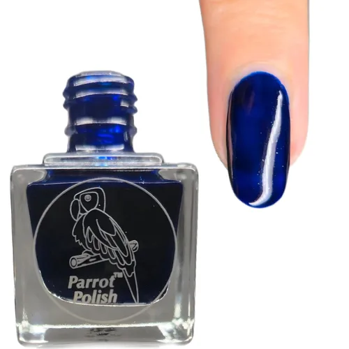 Vista 7 de Parrot Polish Baboon - Esmalte de uñas neón azul, laca de color sólido brillante