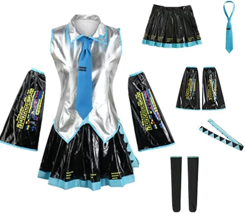 Vista 4 de Disfraz de anime para cosplay, uniforme de cosplay, conjunto completo de vestido de Halloween