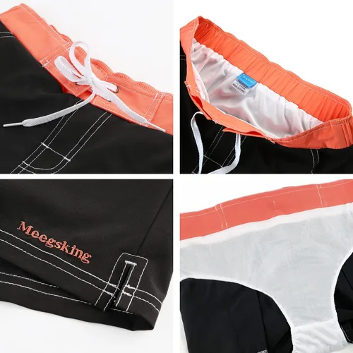 Vista 4 de Bañadores Trunks de Secado Rápido para Mujer Shorts Deportivos de Tabla con Forro Interior de Calzoncillos Suaves