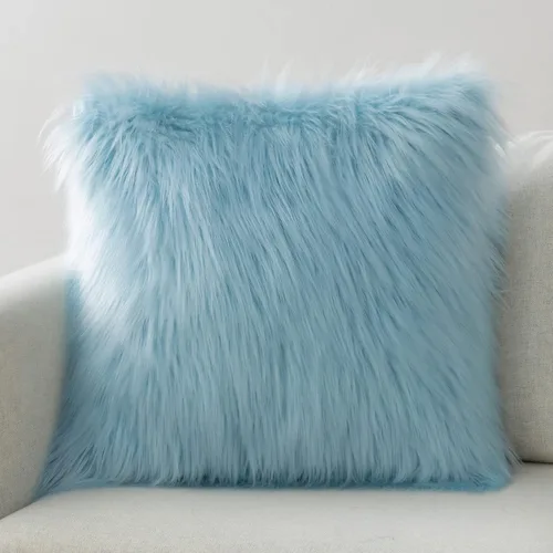Vista 7 de Fundas de cojín Phantoscope serie de lujo, fundas de cojín de piel sintética estilo Mongolia, para sofá, cama y silla