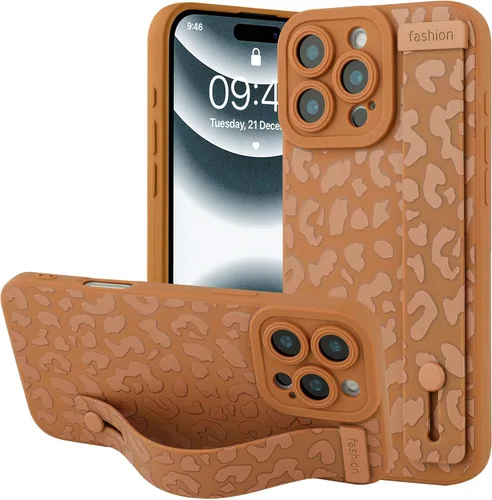 Vista 101 de OOK - Funda compatible con iPhone 11 en color vino rojo con estampado de leopardo, de TPU a prueba de golpes, cubierta delgada de silicona