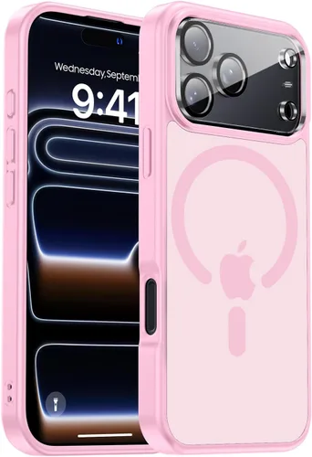 Vista 140 de Funda magnética para iPhone Air con protector de lente de cámara, protección grado militar de 10 pies, compatible con funda MagSafe Slim para iPhone