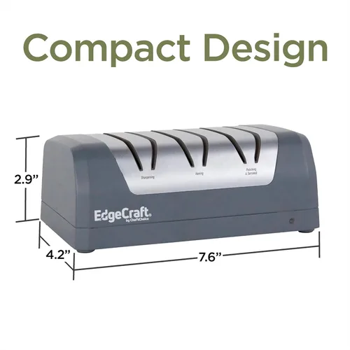 Vista 3 de EdgeCraft SHE32 Afiladores de cuchillos eléctricos con batería recargable para cuchillas rectas y dentadas de 20 grados con abrasivos 100%