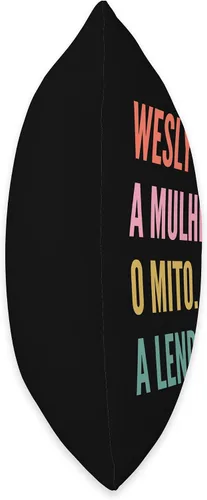 Vista 2 de Funny Portuguese First Name Design - Wesly Throw Pillow