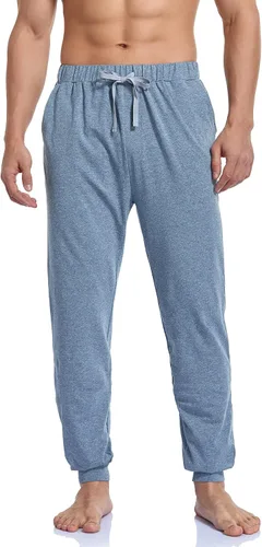 Vista 7 de COLORFULLEAF Pantalones de pijama para parejas para hombre y mujer pantalones de pijama de algodón pantalones de pijama para hombre pantalones