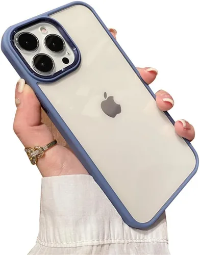 Vista 10 de kaitesi Funda transparente para iPhone 11 Pro, funda transparente con agujero para correa, dos tonos, color a prueba de golpes, marco de parachoques