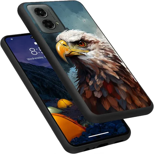Vista 73 de Funda para Motorola Moto G Play 4G 2024, delgada y ligera, de silicona de TPU suave, color negro, ultrafina, para Motorola Moto G Play 4G 2024, Art