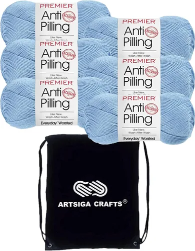 Vista 9 de Premier Yarns Antibolitas para todos los días Blancanieves 100-1 Dn100-1-Snow-White