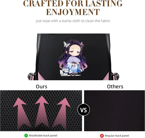 Vista 6 de Mochila de anime para niñas con puerto de carga USB 20L, mochila escolar para adolescentes, mochila grande para computadora portátil para viajes uso