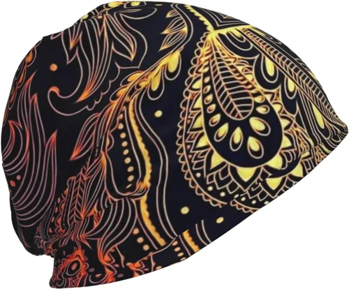 Vista 20 de Gorro africano holgado para adultos, tejido elástico, de calavera, gorro de invierno para exteriores para mujeres y hombres