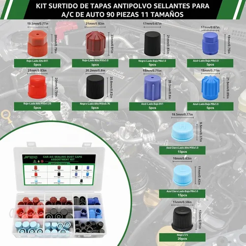Vista 3 de 6 Sets 951PCS Car A/C Repair Kits for R12 & R134a Systems