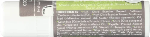 Vista 6 de Calmante Touch, Bálsamo Labial Coco Lima Organic, 0.25 oz
