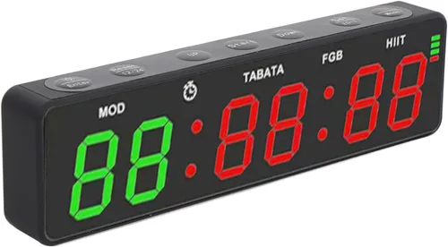 Vista 3 de GOTOTOP Portable Gym Timer Clock, Rechargeable Digital Stopwatch with Interval Training Support for Home Gym, Boxing and Fitness Workouts