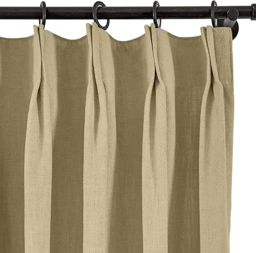 Vista 84 de Frelement Cortinas plisadas de lino de algodón de 100 pulgadas de ancho y 102 pulgadas de largo, cortinas con reducción de ruido para sala