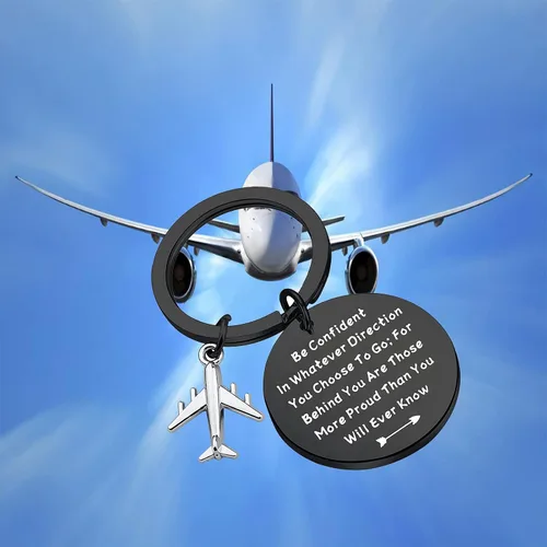 Vista 8 de LQRI Future Pilot Gift - Nuevo regalo de piloto, regalo de graduación de piloto, ten confianza en cualquier dirección que elijas ir, Medio