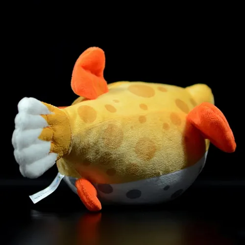 Vista 7 de FRANKIEZHOU Lindo juguete de peluche de pez globo, animal de peluche de pez, juguete de peluche, regalos para niños, peces de 7 pulgadas, amarillo