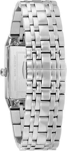 Vista 3 de Bulova Men's Modern Quadra Stainless Steel 3-Hand Quartz Watch, Diamond Dial