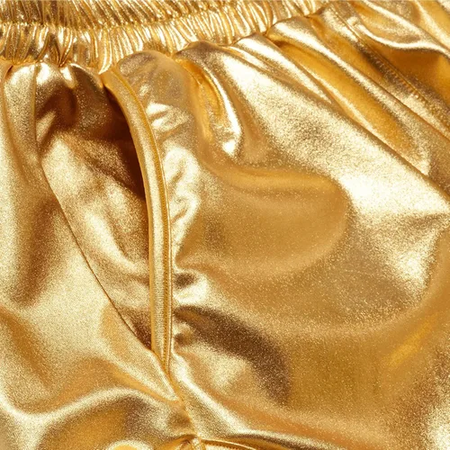 Vista 5 de Perfashion Pantalones cortos metálicos para niñas, pantalones y gafas de sol brillantes para fiestas