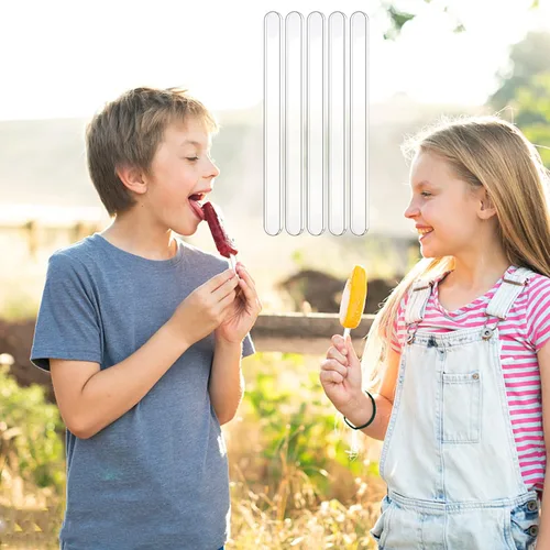 Vista 7 de Palitos acrílicos para tartas – Palitos de crema reutilizables para helados y dulces (50 piezas)