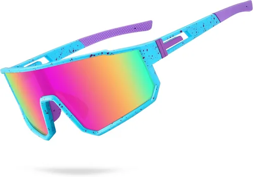 Vista 8 de Gafas de sol deportivas para niños, polarizadas, con protección UV400, para niños y niñas, para béisbol, softbol, ciclismo