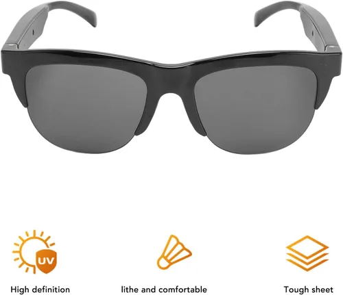 Vista 6 de Lentes de sol inteligentes, control táctil U V 400, gafas deportivas al aire libre, lentes de audio de dientes azules para hombres y mujeres