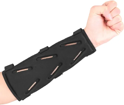 Vista 13 de Protector de Brazo de Tiro con Arco Ajustable Protector de 3 Correas Accesorio Ligero de Caza Tiro al Blanco Adulto Unisex Protectores de Brazo