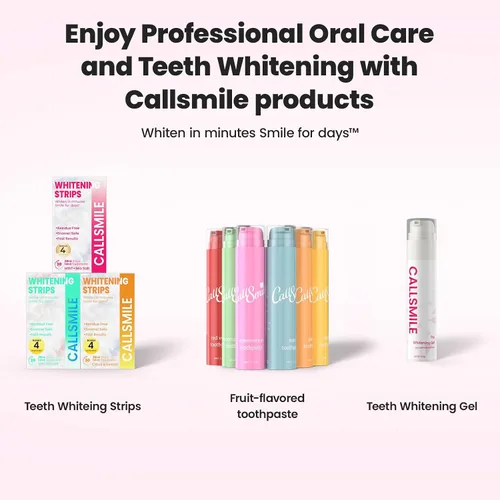 Vista 8 de CALLSMILE Tiras blanqueadoras de dientes - Tiras blanqueadoras para dientes sensibles, blanqueador de dientes de peróxido de hidrógeno para café