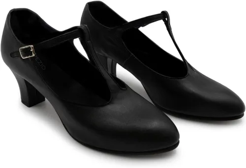 Vista 5 de Capezio Jr. Zapatos con correa T para mujer Footlight