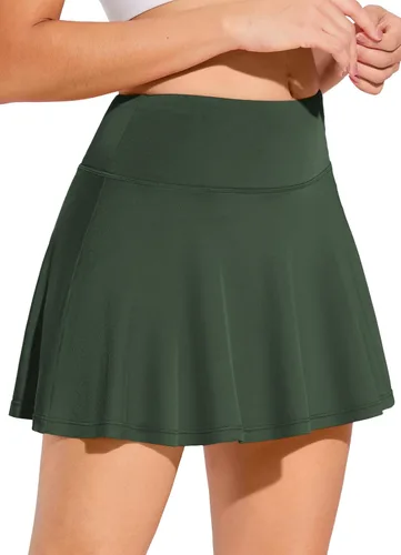 Vista 3 de BALEAF - Faldas de tenis plisadas para mujer, faldas pantalón de golf atléticas, con bolsillos, para correr, entrenar y hacer deportes