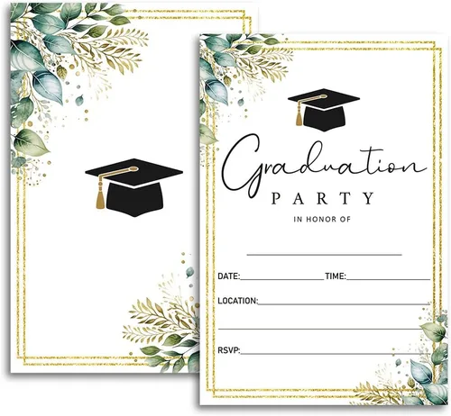 Vista 14 de FujLoy 20 tarjetas con sobres, invitaciones para fiestas de graduación 2026, 2026 para universidad, escuela secundaria, celebración de graduación
