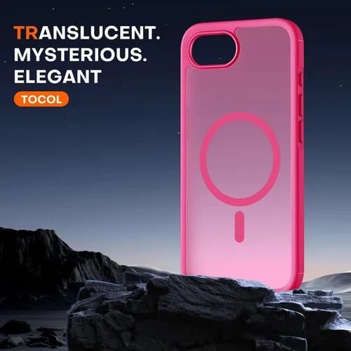Vista 167 de TOCOL Funda para iPhone 11, compatible con Magsafe, protección completa de cámara, imanes integrados, protección contra caídas, funda translúcida