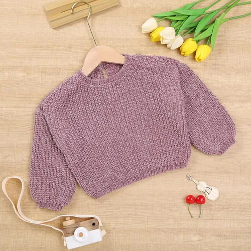 Vista 2 de JNBLDA Suéter de punto para bebé niña y niño, sudadera de manga larga para otoño e invierno