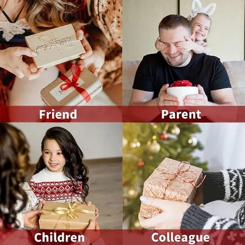 Vista 6 de Adornos personalizados de Navidad 2023 para familia, volantes, árbol de Navidad, decoración de vacaciones, regalo